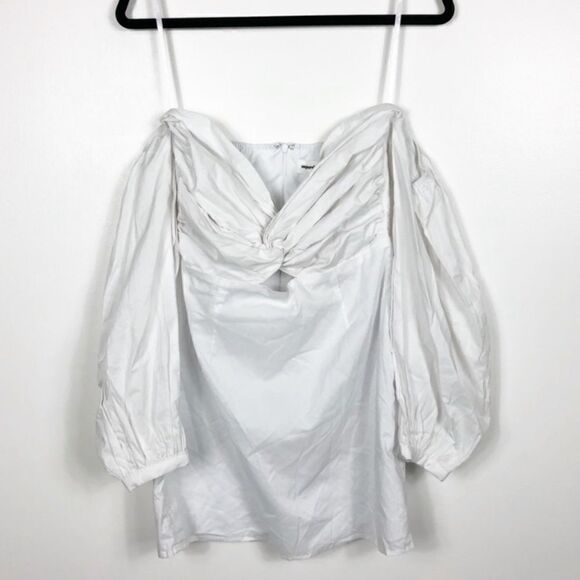 NWT SUPERDOWN White Off The Shoulder Mini Dress - Picture 5 of 5
